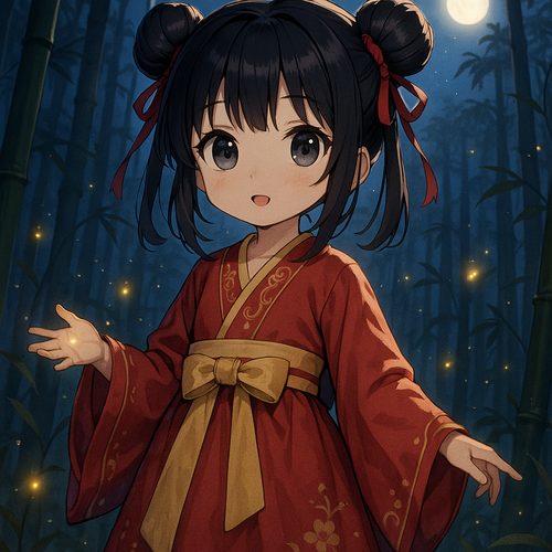 丝瓜视频动漫-月下汉服少女